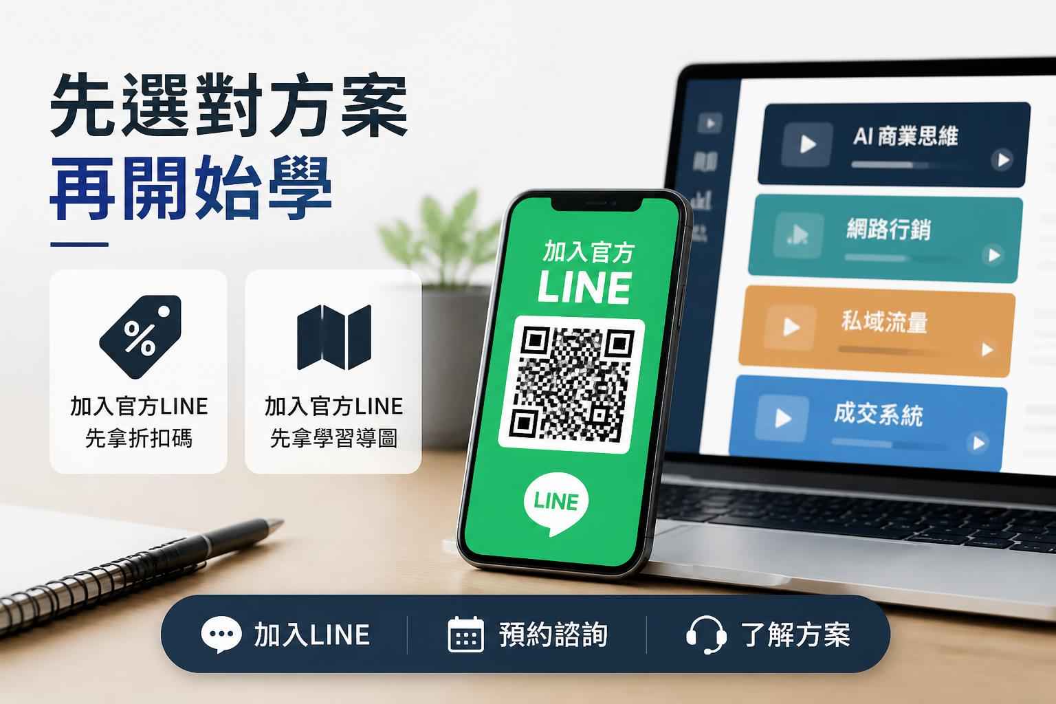 聯絡或行動引導圖片