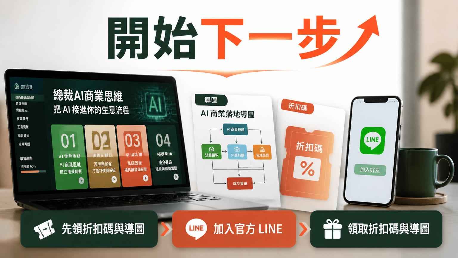課程行動收尾示意圖