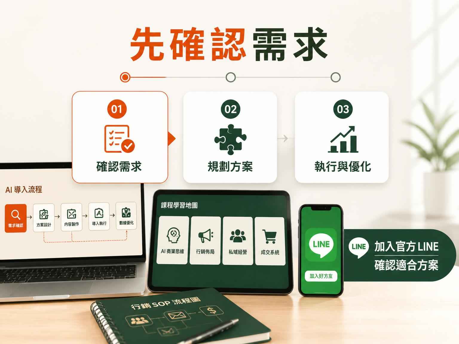 官方 LINE 聯絡承接圖