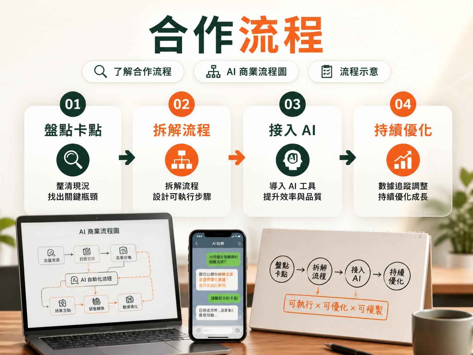 AI 商業流程圖