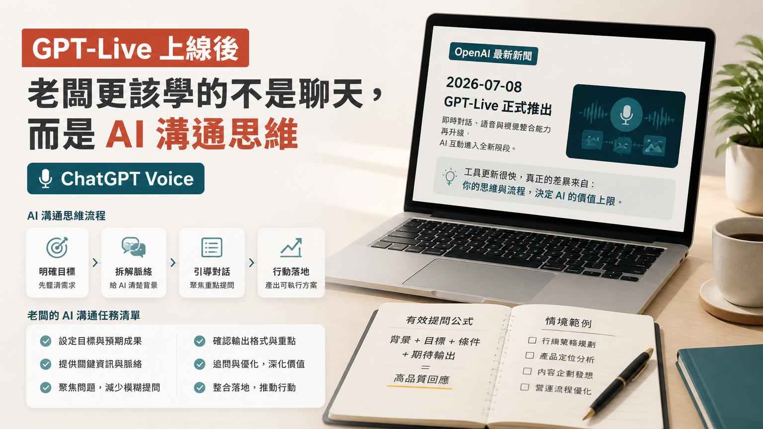 GPT-Live 上線後，老闆更該學的不是聊天，而是 AI 溝通思維｜文章封面
